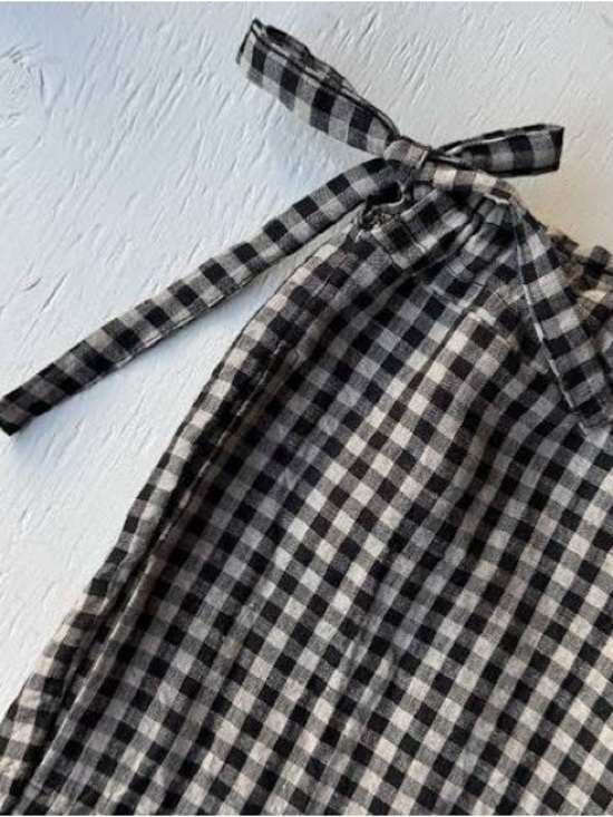 Nettles Tale Pants - Nettle’s Tale Besa Linen Drawstring Pants in Gingham